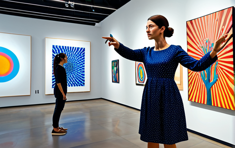 Immersive AR Art Experience**

"A fully clothed woman interacts with an augmented reality art installation in a modern art gallery, experiencing vibrant digital overlays on a physical painting, appropriate attire, safe for work, perfect anatomy, natural proportions, professional lighting, high resolution, family-friendly, well-formed hands, proper finger count, modest dress, digital art, AR technology, interactive art"

**