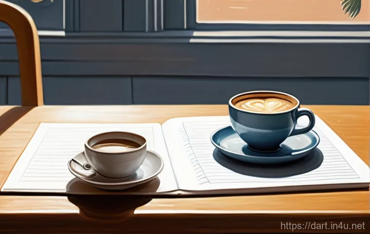디지털아트 손그림 스타일 연출법 - A beautiful illustration of a serene and nostalgic landscape featuring rolling hills, a winding dirt...