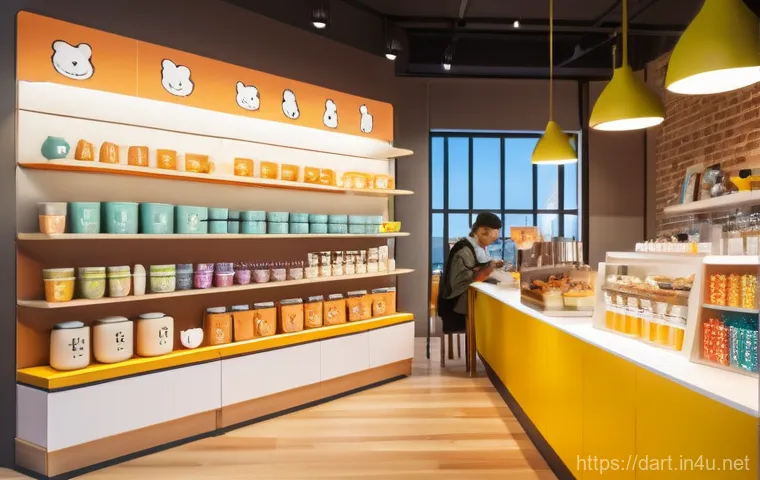 캐릭터 디자인과 디지털아트 - **Prompt 1: Everyday Character Charm and Brand Connection**
    A vibrant, inviting scene in a moder...